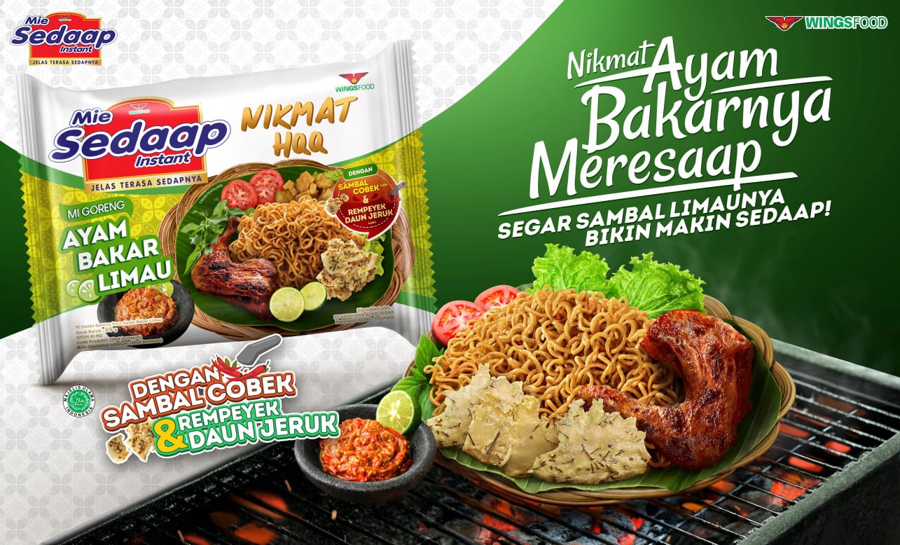 Wings Food menghadirkan inovasi baru, Mie Sedaap Ayam Bakar Limau