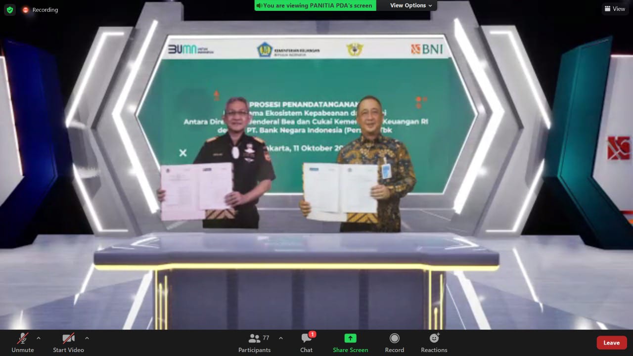 BNI Sediakan Digitalisasi Layanan Kepabeanan, Cukai dan Ekosistem Logistik Nasional