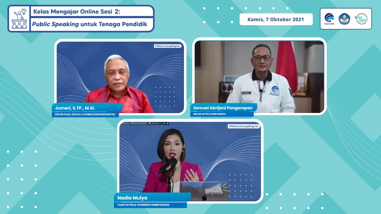 Kemkominfo dan Kemendikbud Ristekdikti Latih Tenaga Pendidik Lewat Kelas Mengajar Online