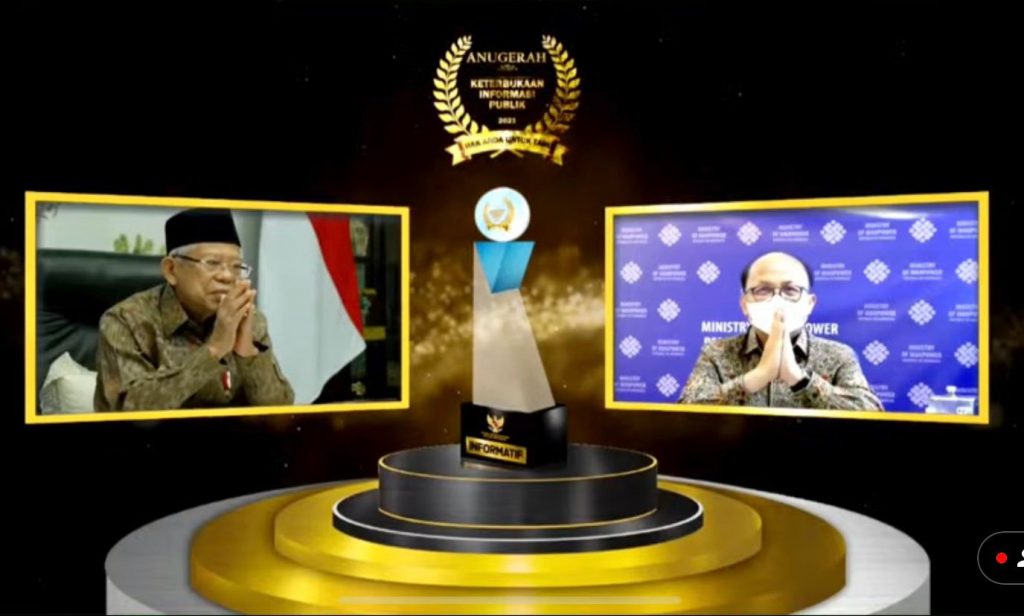 ZyYlLJEF0iPITYcIM6xCgxoJcko8RYaZjWkDEd4K - Kemnaker Raih Penghargaan Badan Publik Informatif dari KIP