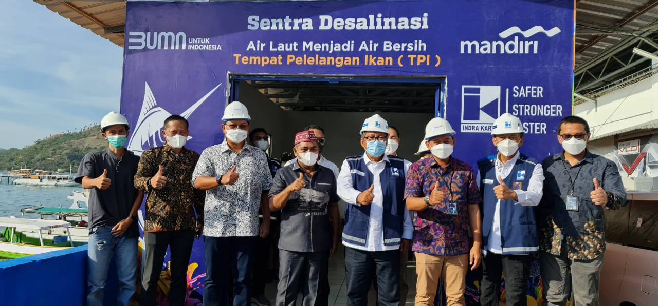 Perkuat Infrastruktur Pariwisata, Bank Mandiri Gandeng Indra Karya Bangun Sarana Desalinasi Air Laut Di Labuan Bajo