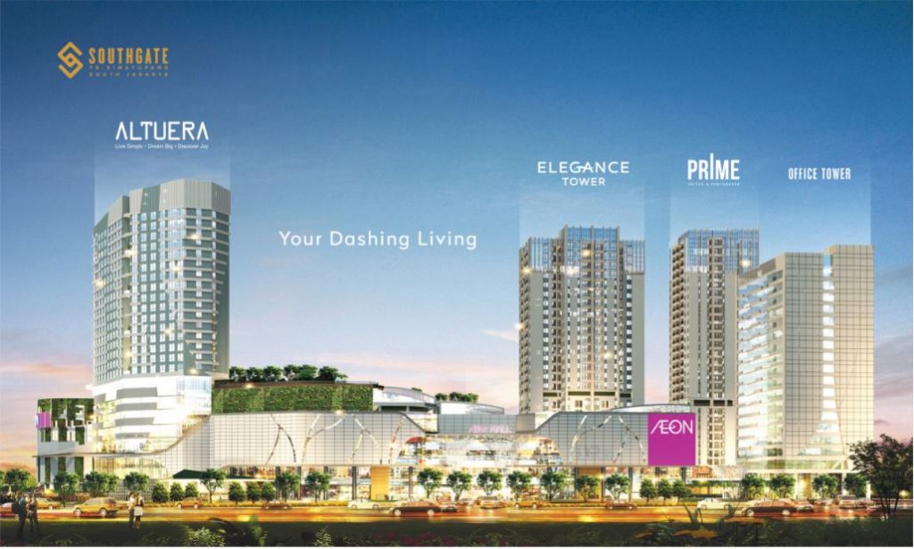 AEON Mall Tanjung Barat Pusat Perbelanjaan Terbesar Dari Jepang Resmi Beroperasi 2 Foto 3 Kehadiran Aeon Mall Tanjung Barat di Soutgate Residence 1024x615 1 - AEON Mall Tanjung Barat Pusat Perbelanjaan Terbesar Dari Jepang Resmi Beroperasi