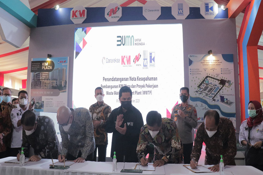 Nindya Karya Bersama 3 BUMN Bangun Proyek KIM Plaza dan WWTP