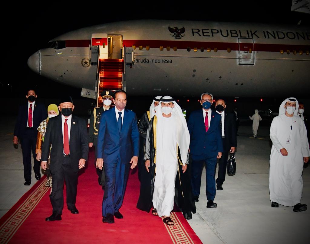 Presiden Joko Widodo Tiba di Abu Dhabi