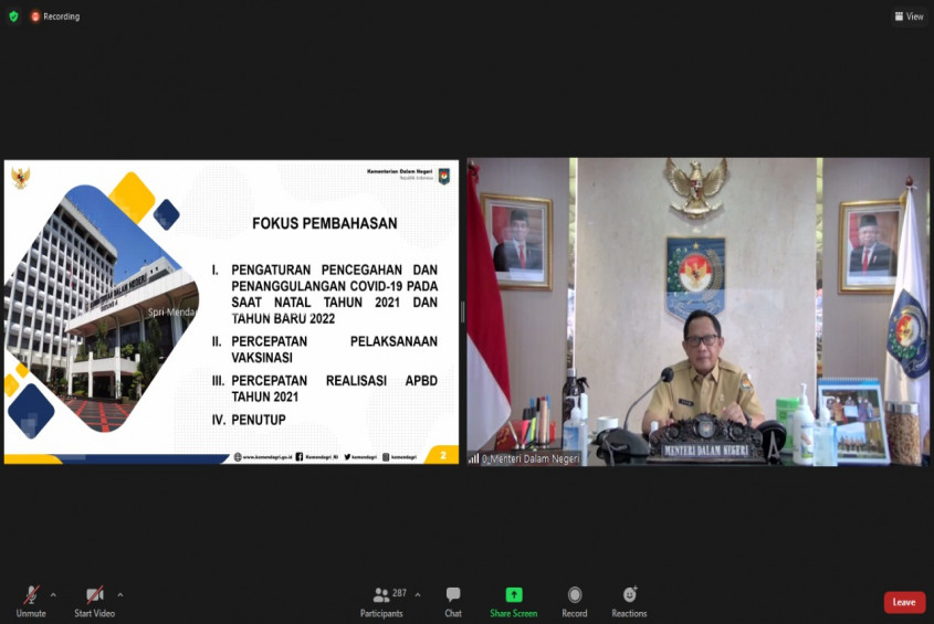 Mendagri Jelaskan PPKM Level 3 Menjelang Nataru Batal