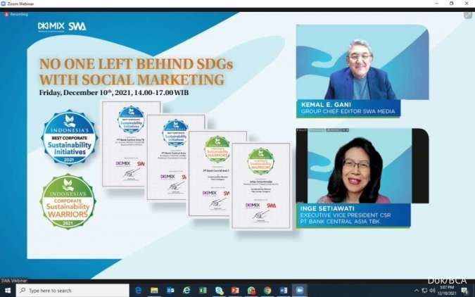 BCA Ukir Prestasi Dalam Sektor Keuangan Keberlanjutan