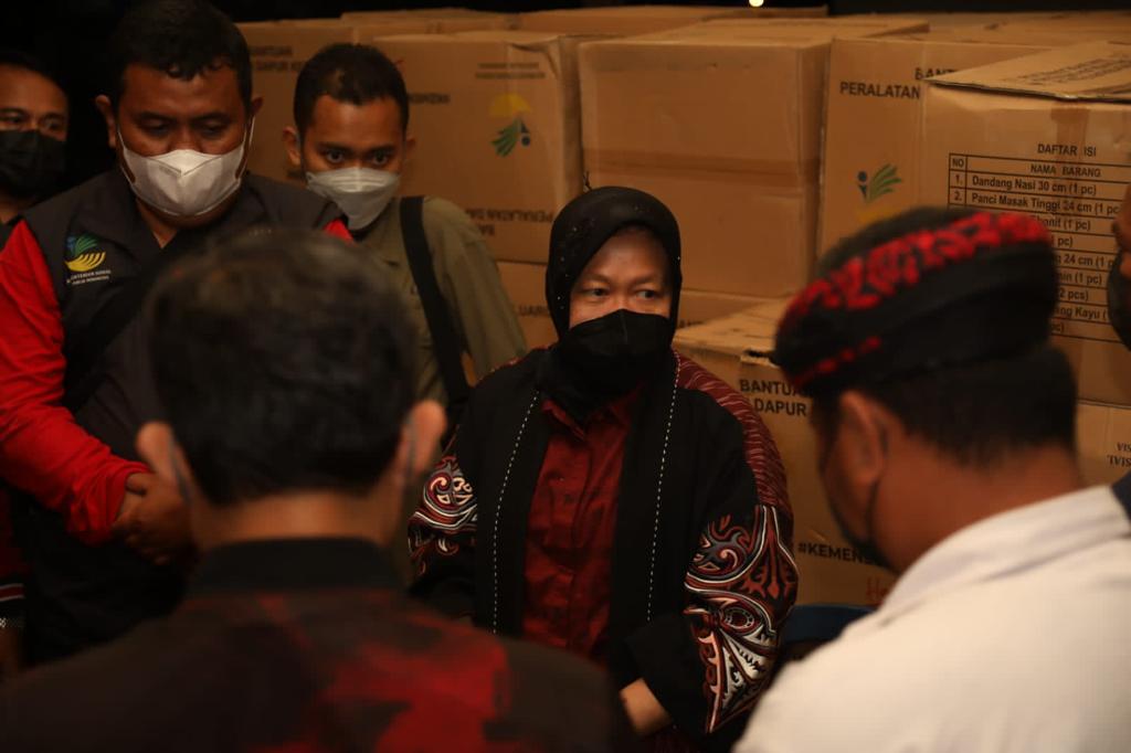 Mensos Kunjungi Desa Perbatasan RI-Malaysia Yang Alami Banjir Tahunan