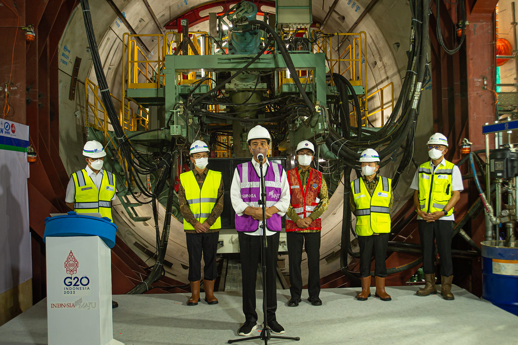 Mesin bor 1 (TBM-1) fase 2A Akan Bangun Terowongan Hubungkan Stasiun Bundaran HI dan Stasiun thamrin
