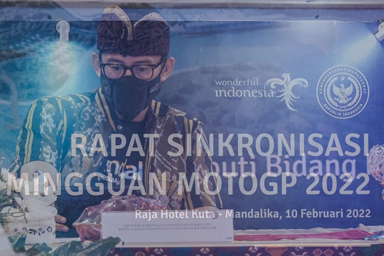 Sandiaga Uno Minta Semua Pihak Perkuat Prokes MotoGP Mandalika