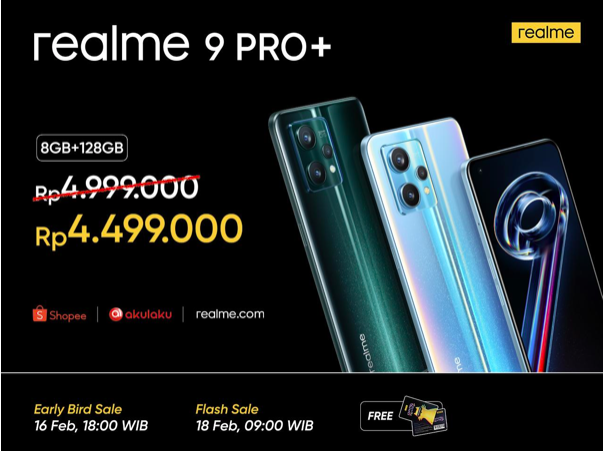 Screen Shot 2022 02 16 at 17.47.21 - realme Resmi Luncurkan realme 9 Pro+ & realme 9 Pro, Smartphone Unggulan di Segmen Harga Menengah di Indonesia