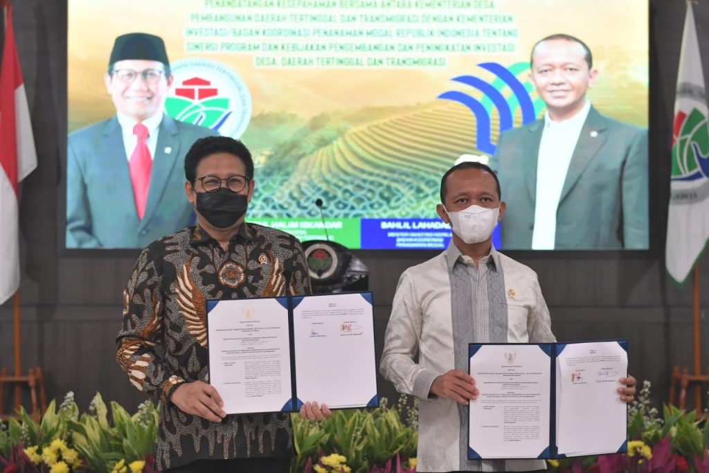 Kemendes PDTT Gandeng Kementerian Investasi untuk tingkatan Investasi di Desa - BUM Desa Kini Semakin Mudah Gaet Investor