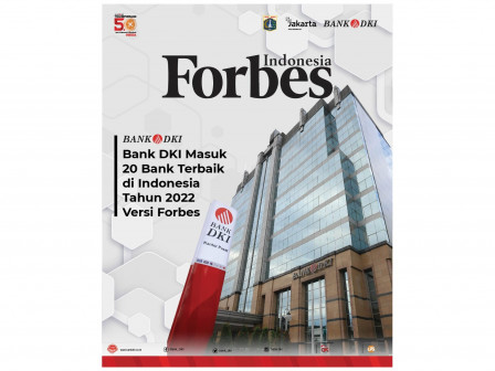 Bank DKI Masuk 20 Bank Terbaik di Indonesia Versi Forbes