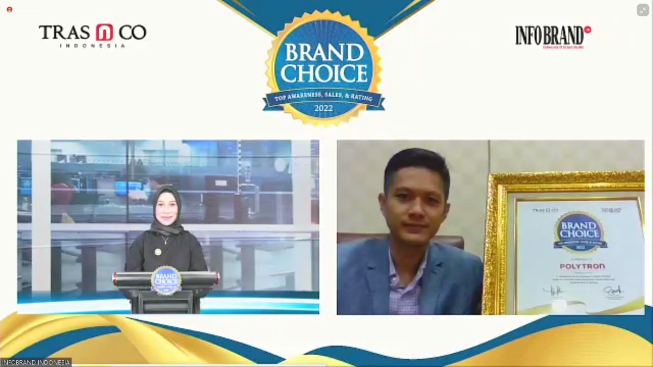 Lemari Es Polytron Raih Penghargaan Brand Choice Award 2022