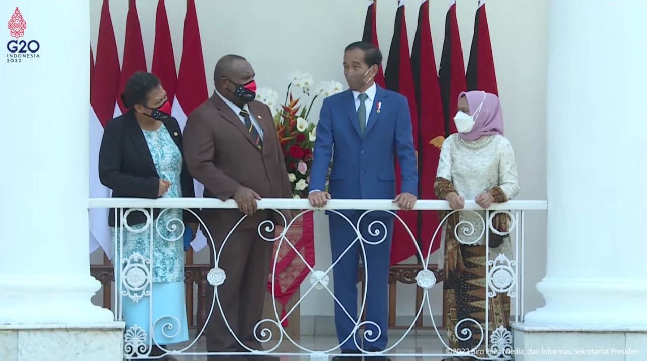 Presiden Jokowi Terima Kunjungan Resmi PM Papua Nugini James Marape