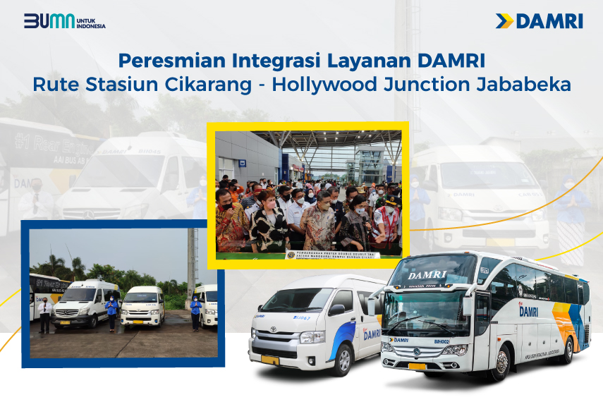 Launching Integrasi DAMRI Stasiun Cikarang – Hollywood Junction