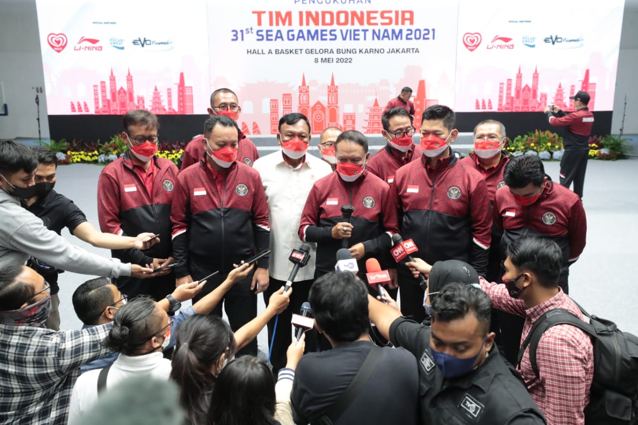 Presiden Secara Resmi Lepas Kontingen SEA Games 2021 Vietnam