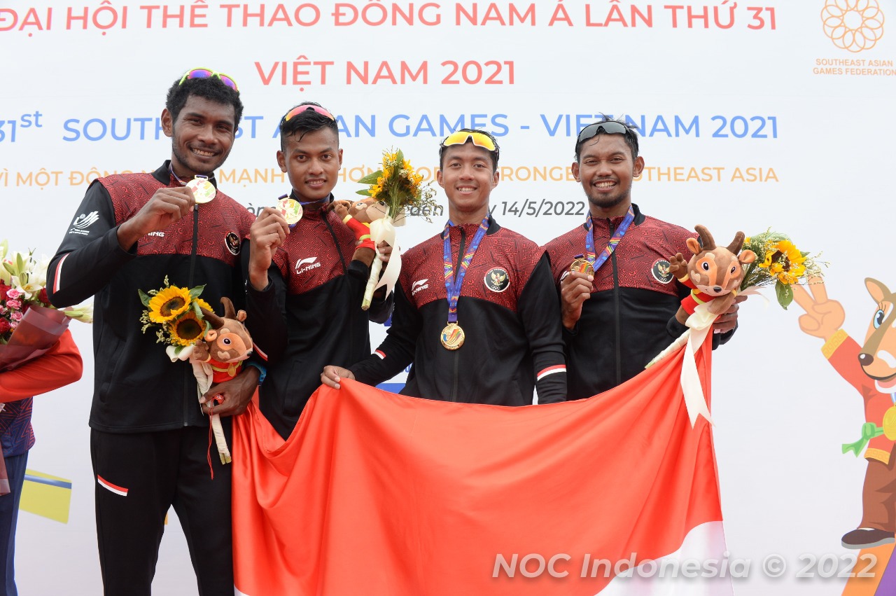Tim Rowing Indonesia Sumbangkan 8 Emas dan 6 Perak, Pertahankan Juara Umum
