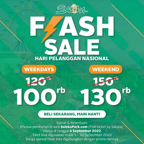 Saloka Theme Park Sambut Hari Pelanggan Nasional Dengan Flash Sale 2 Saloka Theme Park - Saloka Theme Park Sambut Hari Pelanggan Nasional Dengan Flash Sale