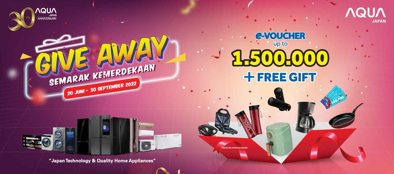 Semarak Kemerdekaan - AQUA Japan Bagikan Giveaway E-Voucher dan Hadiah Langsung di Momen Kemerdekaan