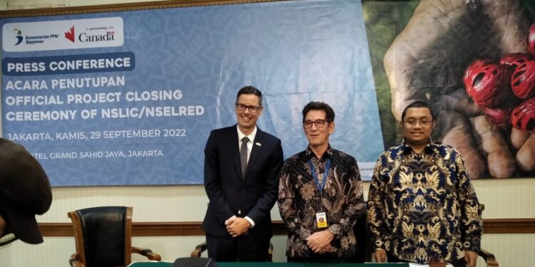 Dubes Kanada untuk Indonesia dan Sekretaris Kementerian PPN/Bappenas Umumkan Penutupan dan Diseminasi Proyek NSLIC/NSELRED