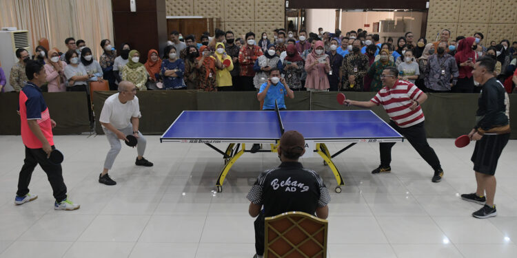 Peringati Sumpah Pemuda, Setkab Gelar Turnamen Tenis Meja 1 Sumpah Pemuda