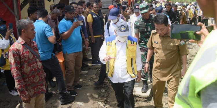 Menteri Basuki Kunjungi Lokasi Bencana Banjir di Aceh Utara