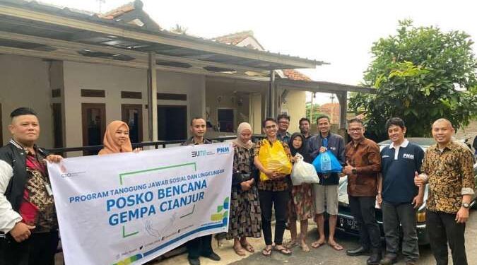 PNM Berikan Bantuan untuk Korban Bencana Gempa Bumi di Cianjur