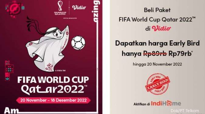 Kolaborasi IndiHome dengan Platform Vidio Siap Manjakan Penggemar FIFA World Cup 2022