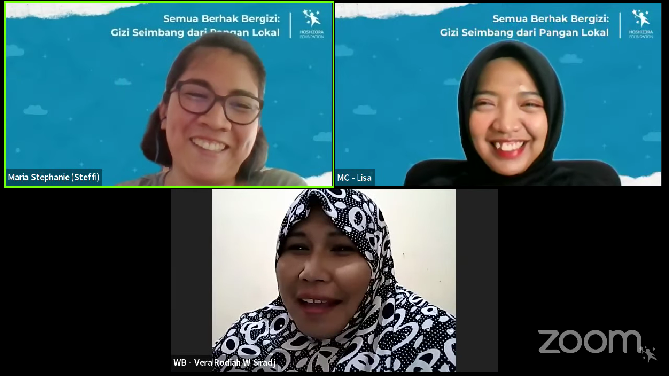 Wali Bintang Vera membagikan ceritanya tentang kreasi menyiapkan isi piring - Hoshizora Foundation Beri Ruang Orang Tua Belajar Gizi Seimbang dari Maria Stephanie