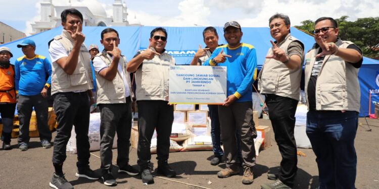 Jamkrindo Kembali Salurkan Bantuan Sembako, Sarana Prasarana, dan Layanan Trauma Healing Di Cianjur