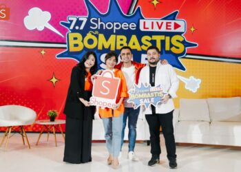 Raffi Ahmad & Fuji Bagikan Keseruan Live Fashion & Beauty Terbesar di Kampanye 7.7 Shopee Live Bombastis Sale