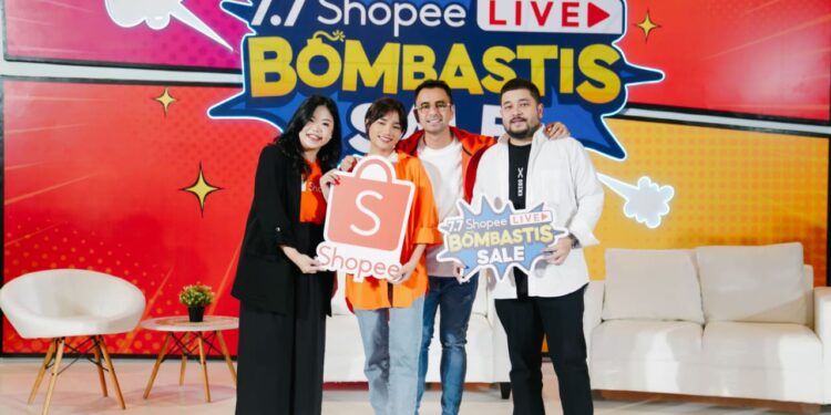 Raffi Ahmad & Fuji Bagikan Keseruan Live Fashion & Beauty Terbesar di Kampanye 7.7 Shopee Live Bombastis Sale 1 Raffi Ahmad & Fuji Bagikan Keseruan Live Fashion & Beauty Terbesar di Kampanye 7.7 Shopee Live Bombastis Sale