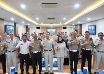 Jasa Raharja Bersama Korlantas Polri Gelar Supervisi Pelayanan STNK dan TNKB di Kepulauan Riau