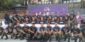 Sambut HUT ke 78, Korps Marinir TNI AL Gelar Kompetisi MMA TARUNGGA Dankormar Fighting Championsip 2023