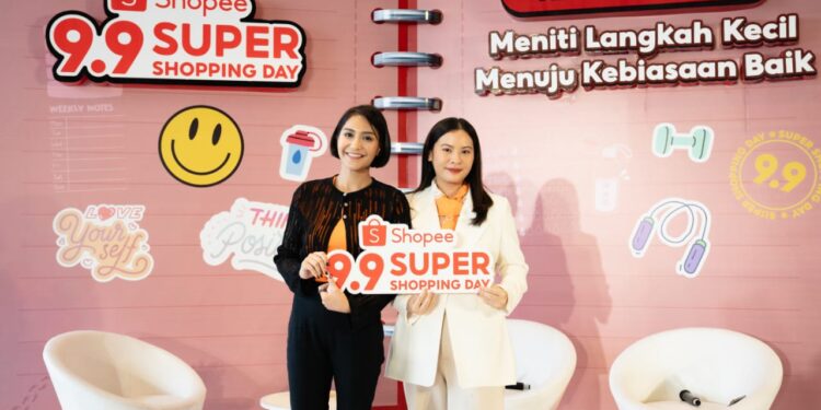 Memulai Langkah Kecil Menuju Kebiasaan Baik bersama Caca Tengker & True To Skin di Shopee 9.9 Super Shopping Day 1 shopee