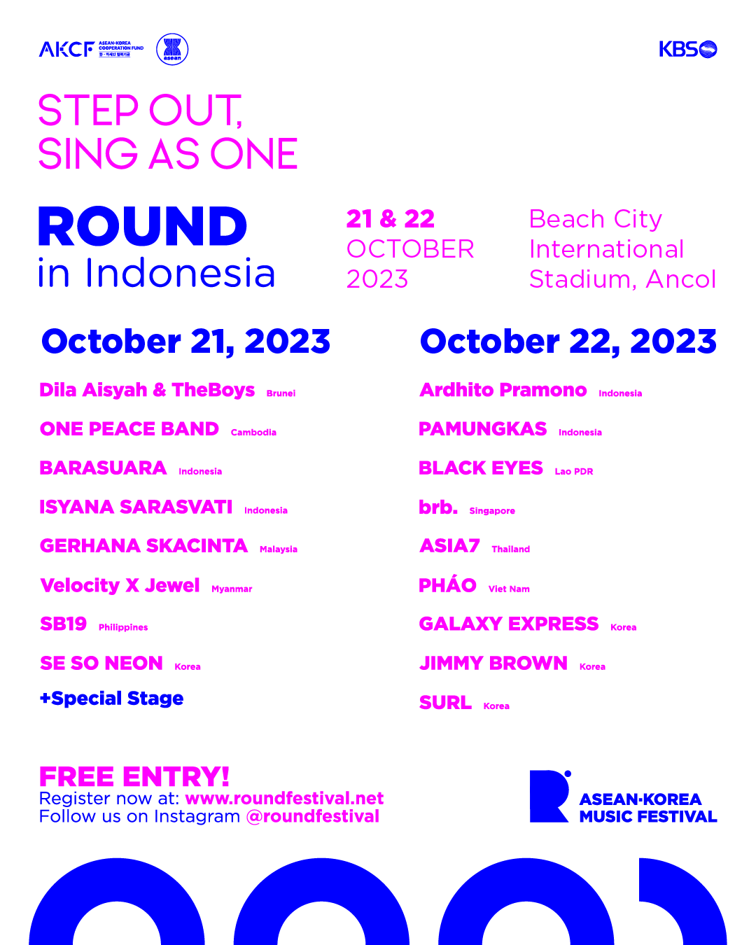 •	Festival Musik ROUND 2023 Indonesia