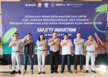 Jasa Raharja Gelar Safety Induction Bagi Puluhan Pengemudi Gocar