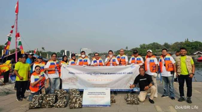 BRI Life Berbagi melalui Restorasi Kerang Hijau &Donasi Tempat Sampah Pilah di 3 Kota 1 BRI Life