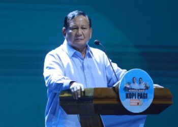 Gelar Konsolidasi, Relawan Posko Pemilih (Kopi Pagi) Prabowo-Gibran, Prabowo Terharu Diberi Surat Cinta
