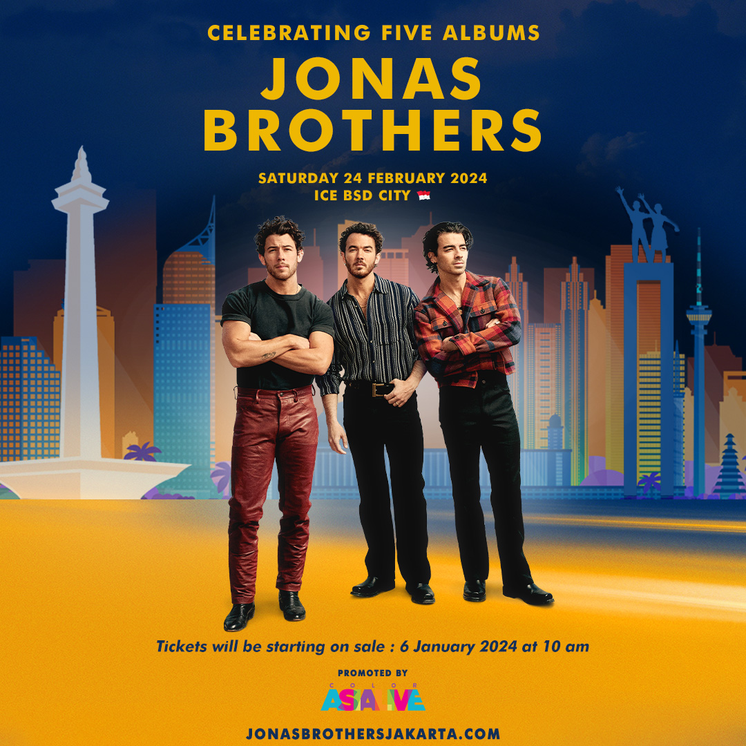 Jonas Brothers dengan tajuk Konser ‘The Tour’ Akan berkunjung ke Asia 2 Jonas Brothers