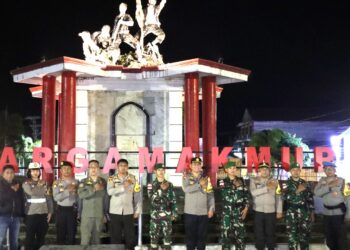 Upaya Ciptakan Kamtibmas Jelang Pemilu 2024, Polres Bengkulu Utara Gelar Patroli Gabungan