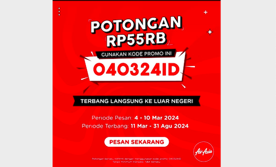 AirAsia Tawarkan Promo Diskon untuk Liburan ke Luar Negeri 1 AirAsia