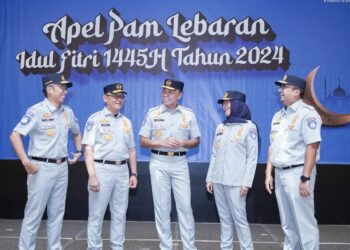 Dirut Jasa Raharja Pimpin Apel Pengamanan Mudik Lebaran 1445 H