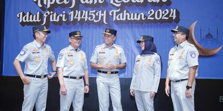 Dirut Jasa Raharja Pimpin Apel Pengamanan Mudik Lebaran 1445 H