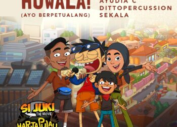 Ditto Percussion Ajak Keluarga Nyanyikan Ost Film Si Juki The Movie Harta Pulau Sn