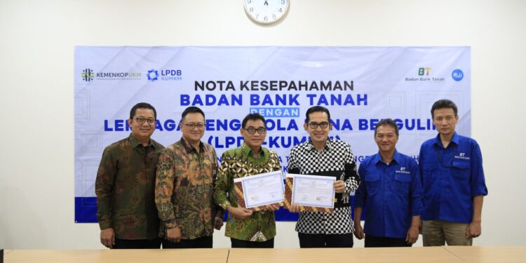 Guna Meningkatkan Pertumbuhan Ekonomi, LPDB-KUMKM Teken MoU Dengan Badan Bank Tanah