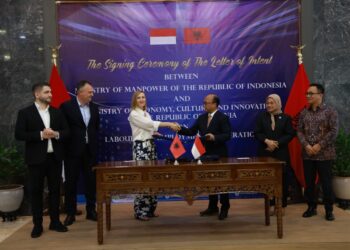 Pemerintah Indonesia dan Albania Tandatangani Letter of Intent Bidang Ketenagakerjaan