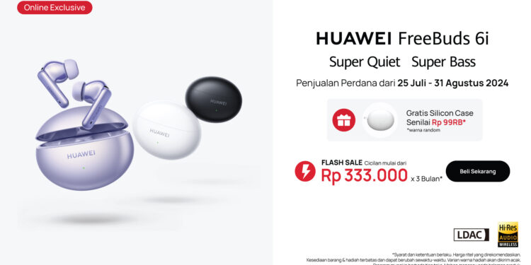HUAWEI FreeBuds 6i Tawarkan Pengalaman Audio Imersif yang Nyaman di Telinga 1 HUAWEI FreeBuds 6i