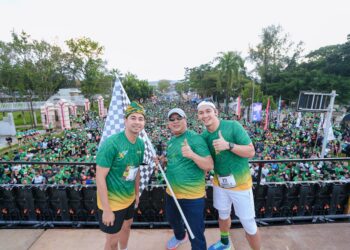 Datang ke Sultra Run IKA UMI 2024 Raffi Ahmad Dukung Dr. Ir. Ruksamin Maju Pilgub Sultra