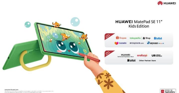 HUAWEI MatePad SE 11 Kids Edition Sudah Dapat Di Beli! Ajak Orang Tua Dampingi Aktivitas Belajar dan Berkarya Anak dengan Aman dan Edukatif.